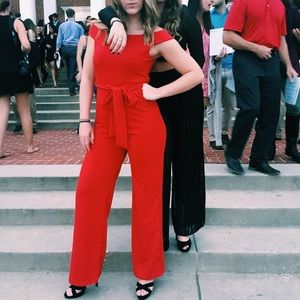 Red jumpsuit